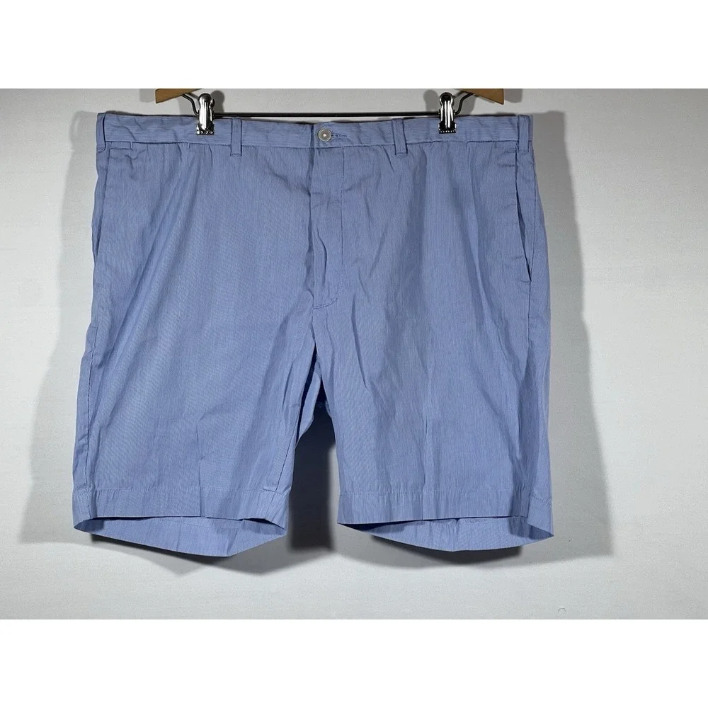 Polo Ralph Lauren Mens Chino Shorts‎ 40 Blue White Pinstripe Casual